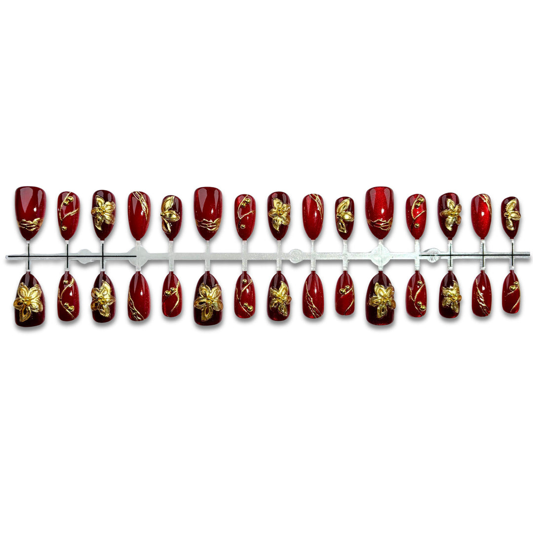 Luxury Floral Design Press-On Nail Kit