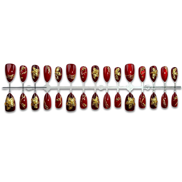 Luxury Floral Design Press-On Nail Kit