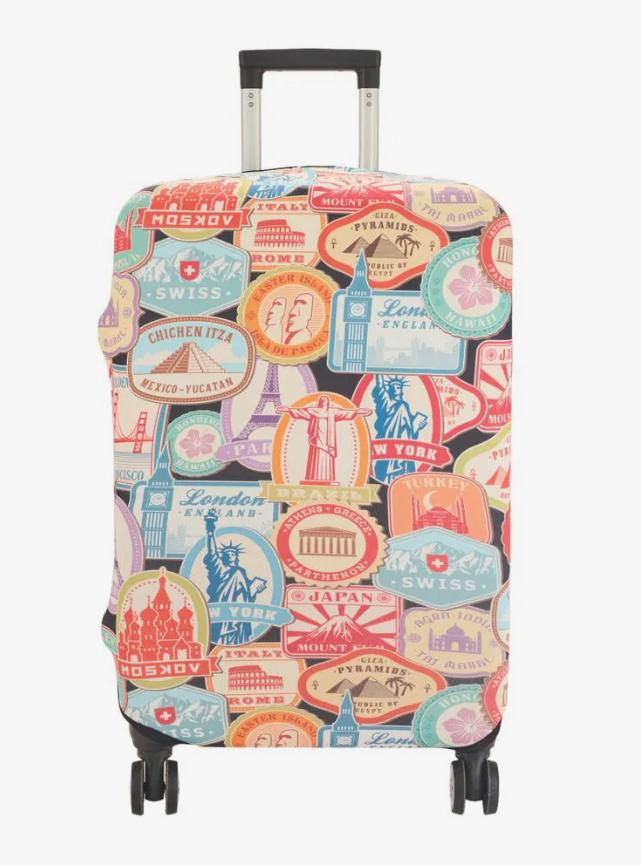 Unisex nan elastic suitcase cover with 3D dog design for trolley, stretchy and scratch-resistant Stornfield