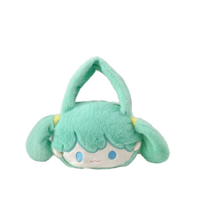 Playful plush handbag with ears and character design Stornfield