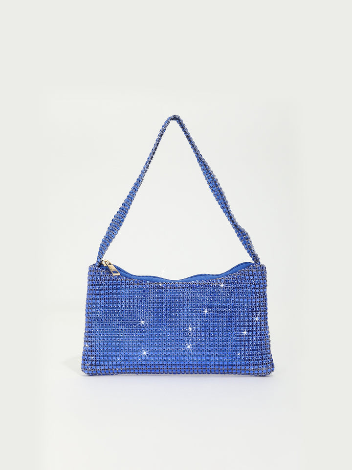 Elegant Rhinestone-Embellished Handbag