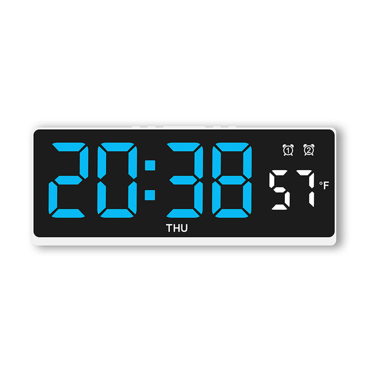 Digital alarm clock with large LED display and weather forecast Stornfield