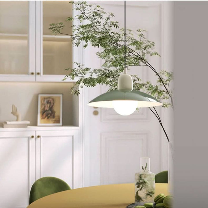 Stornfield | Modern Macaron Bauhaus Pendant Light – Iron Shade
