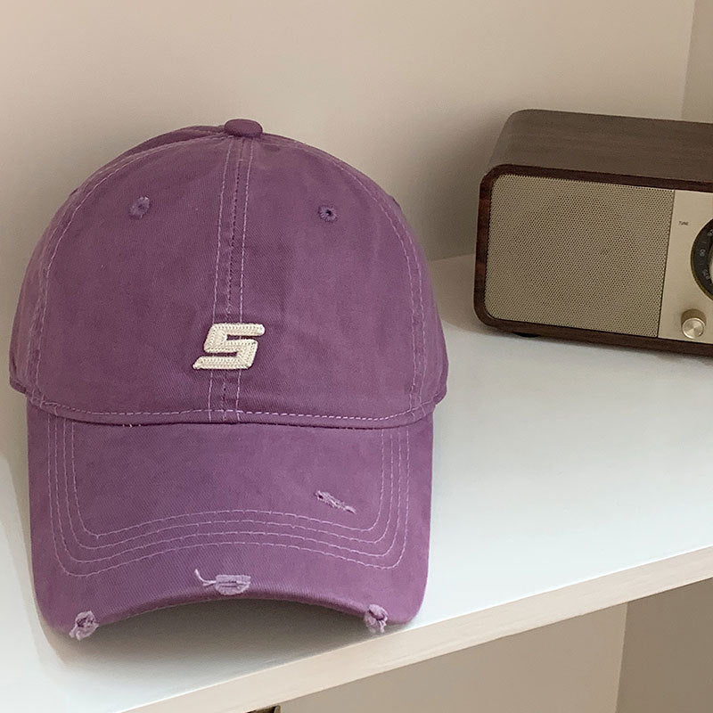 Men's Distressed Cotton Adjustable Baseball Cap Stornfield
