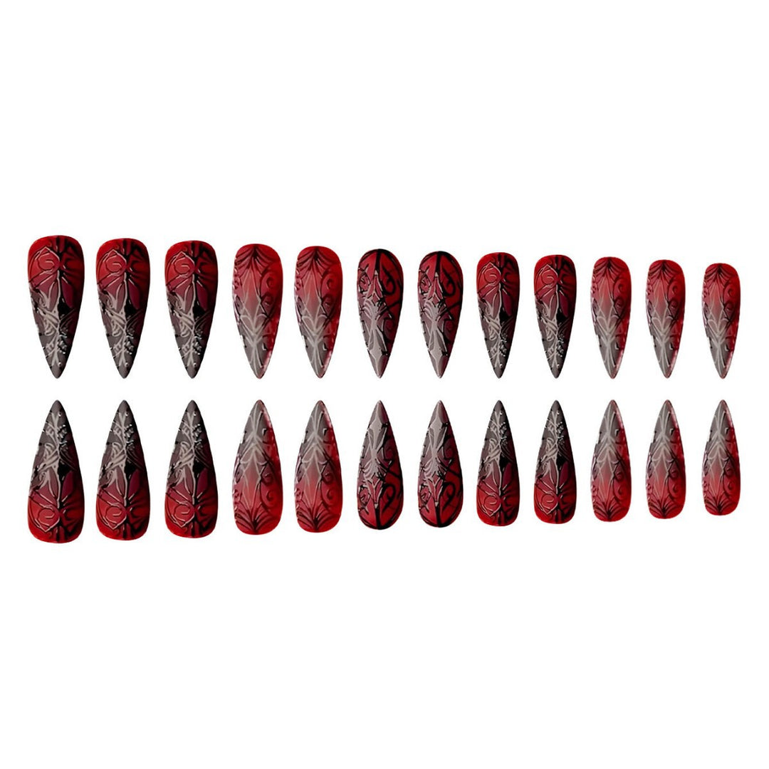 Gothic Stiletto Nail Art Set Stornfield