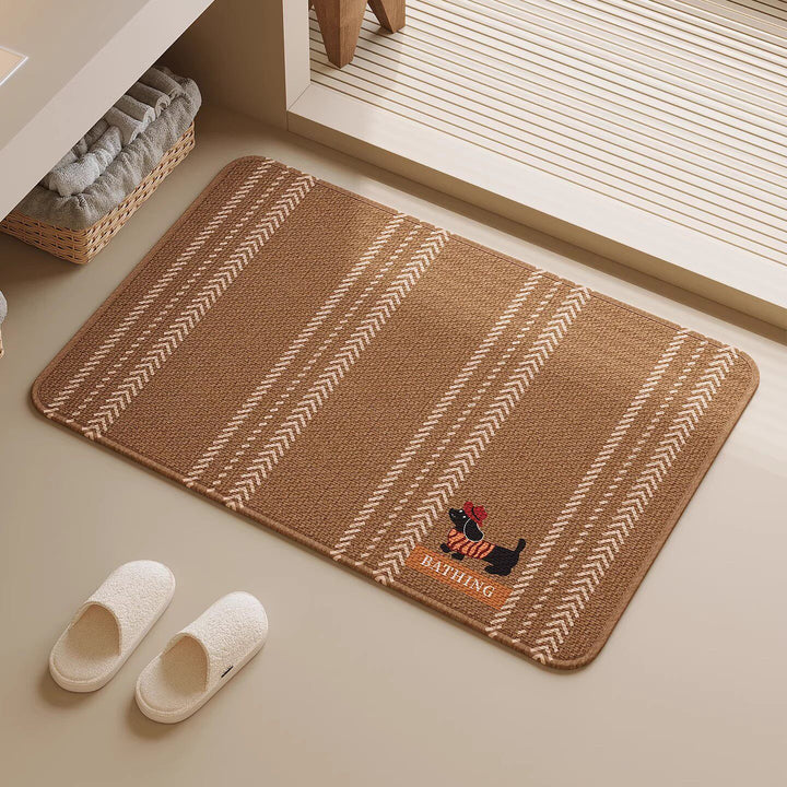 Adorable Dog-Themed Non-Slip Bath Mat