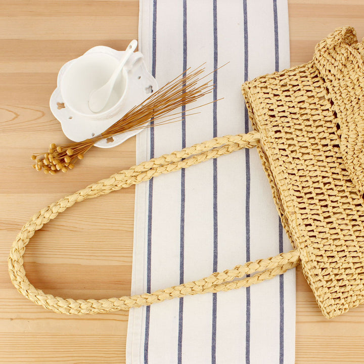 Braided backpack bag with stylish ruffle details Stornfield