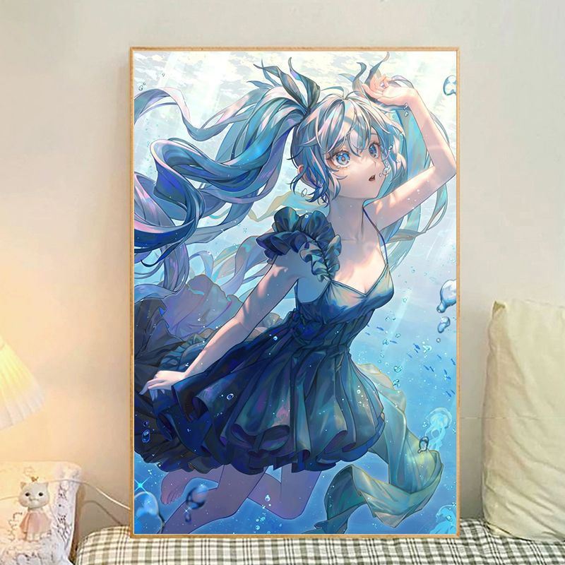 Anime-Themed Illustrated Canvas Art Print Stornfield