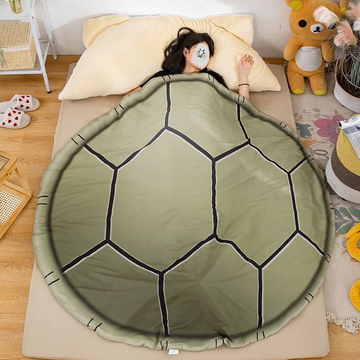 Turtle Shell-Themed Plush Blanket