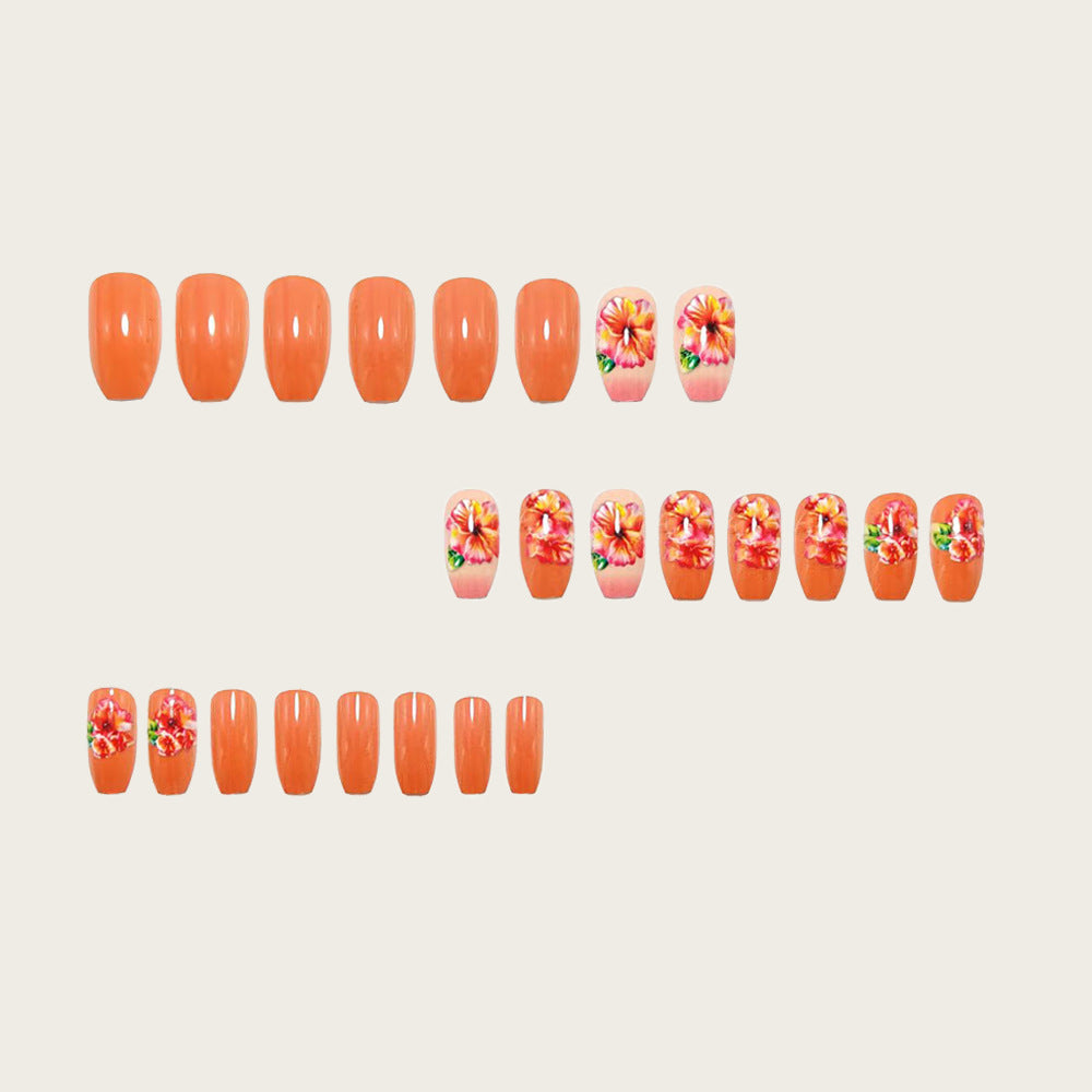 Artificial nails with floral drop design Stornfield