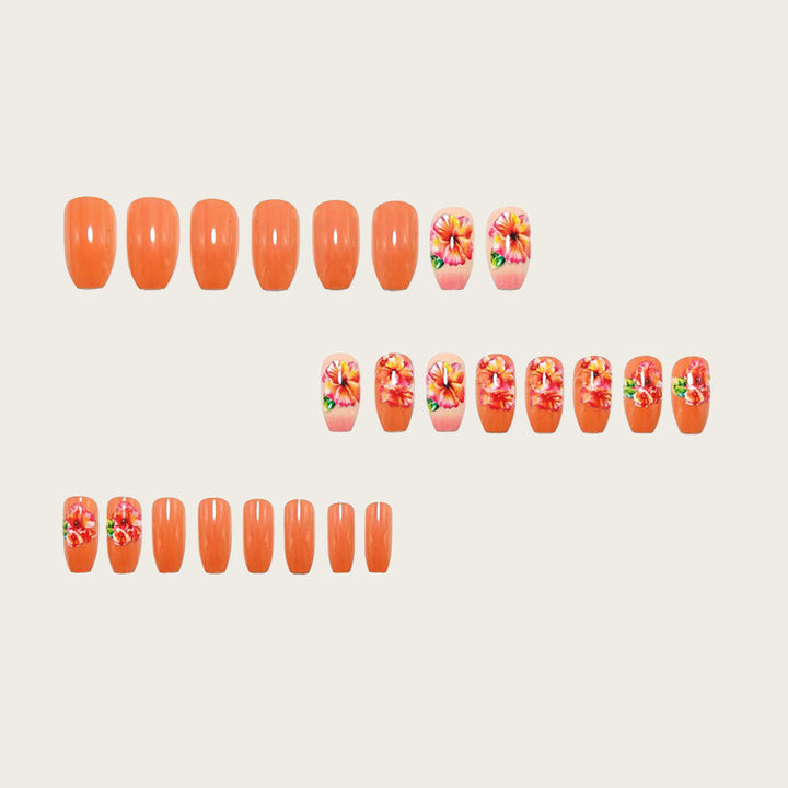 Artificial nails with floral drop design Stornfield