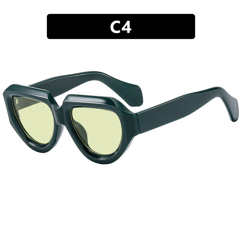 Women's fashionable sunglasses with unique, angular frame Stornfield