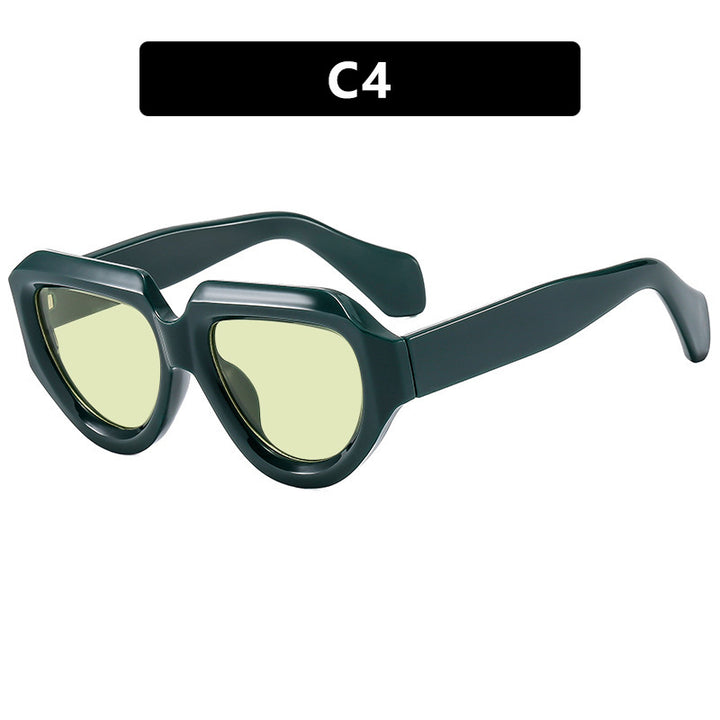 Women's fashionable sunglasses with unique, angular frame Stornfield