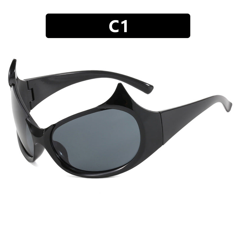 Women futuristic sunglasses with stylish design and protective UV filter Stornfield