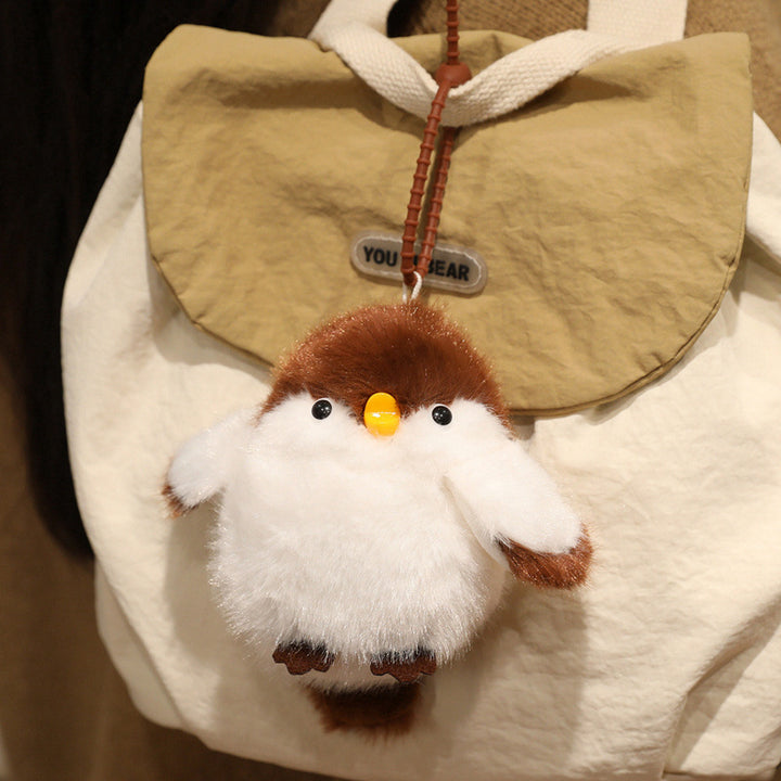 Fluffy Plush Chick Bag Charm Keychain with Flexible Loop Strap Stornfield