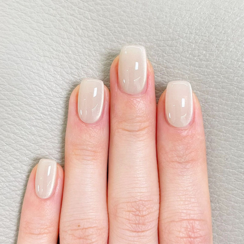 Elegant French Tip Press-On Nail Set Stornfield