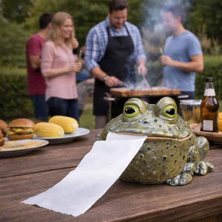Decorative frog figure with toothbrush holder Stornfield