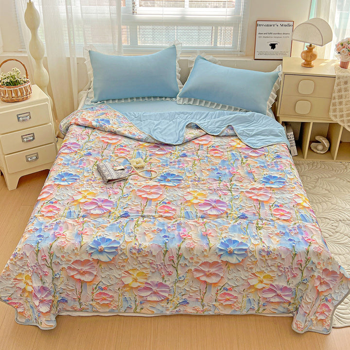 Floral Patterned Lightweight Quilt