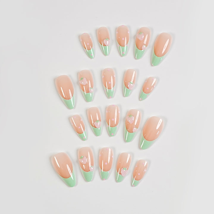 Artistic Press-On Nail Set with Accessories