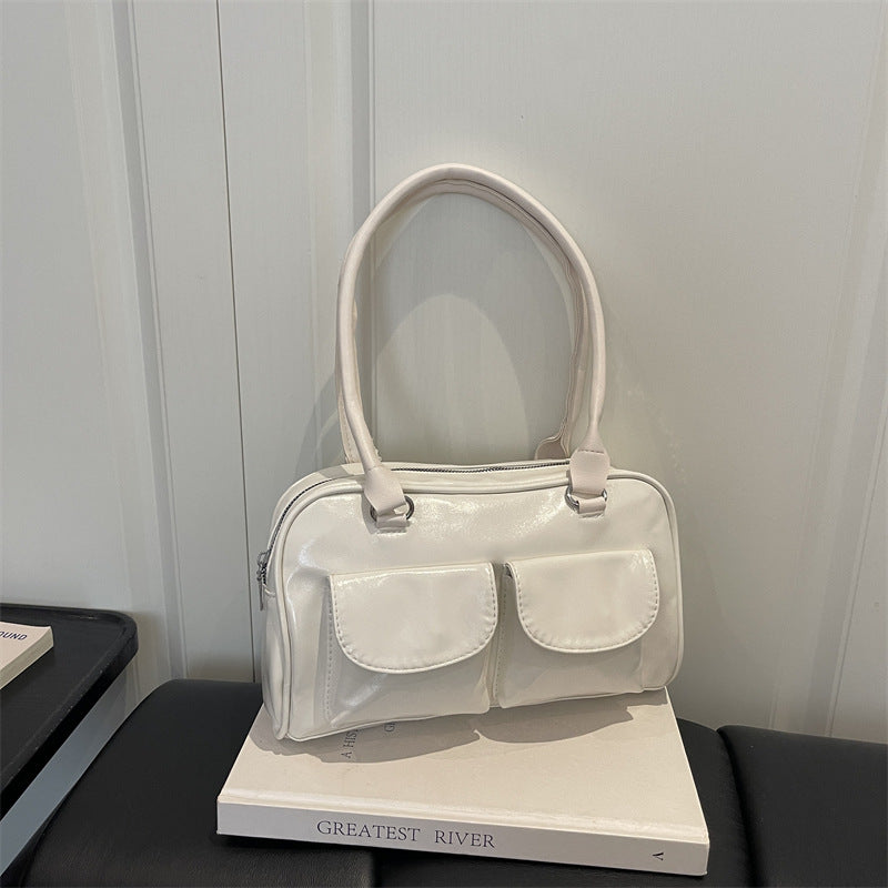 Stylish Patent Leather Handbag