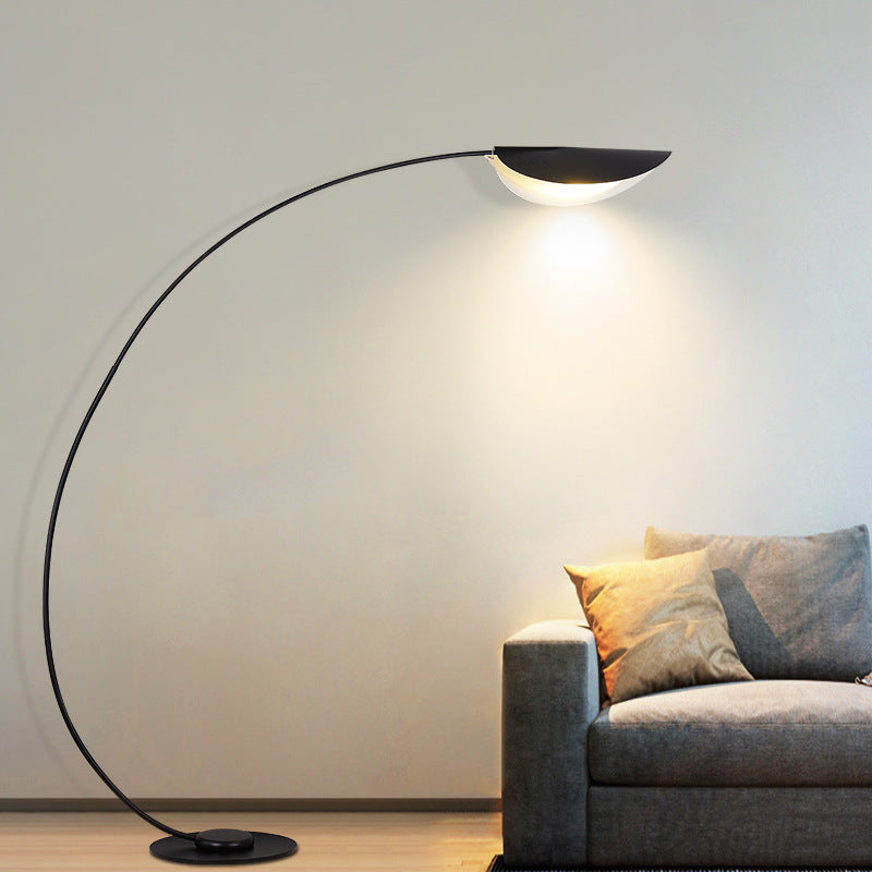 Modern Arc LED Floor Lamp with Adjustable Brightness