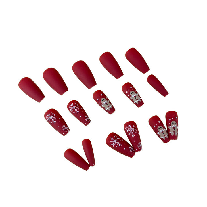 Festive Themed Acrylic Nail Art Extensions Stornfield