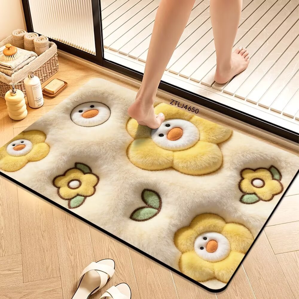 Plush Money-Themed Bath Mat Stornfield