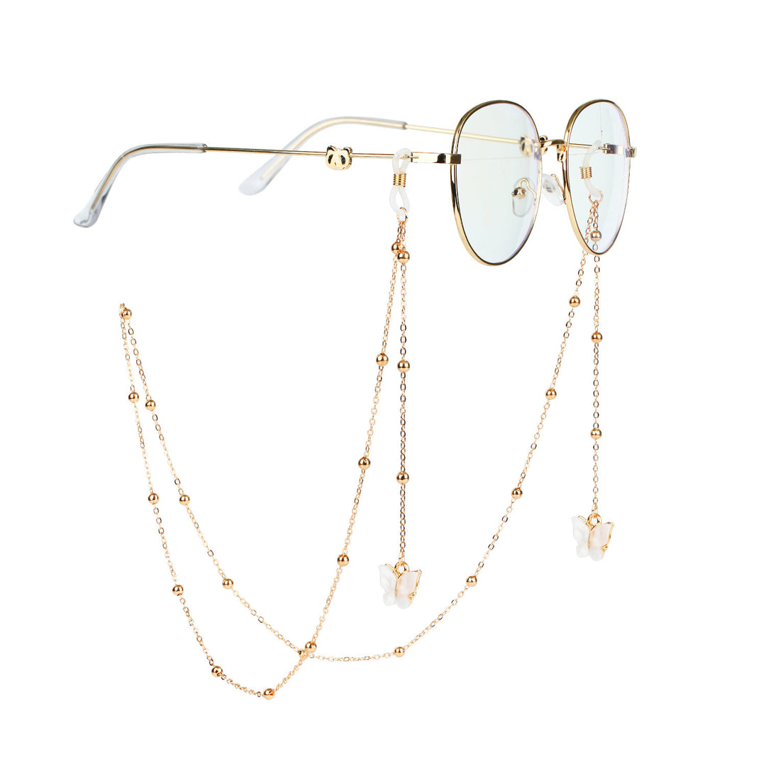 Glasses chain with butterfly pendants Stornfield