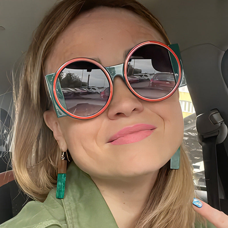 Women's oversized sunglasses with square frame and UV protection Stornfield