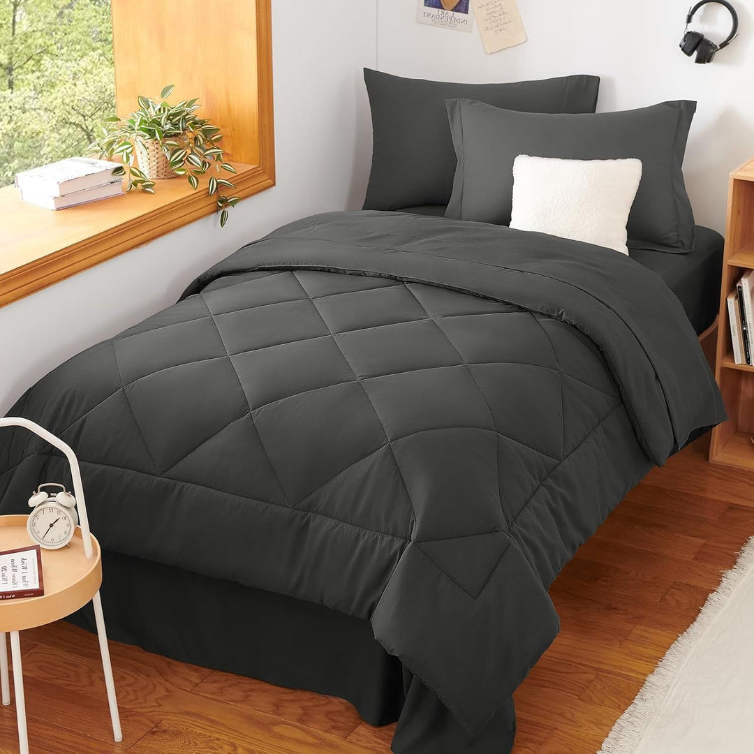 Luxurious Diamond Quilted Comforter Set Stornfield