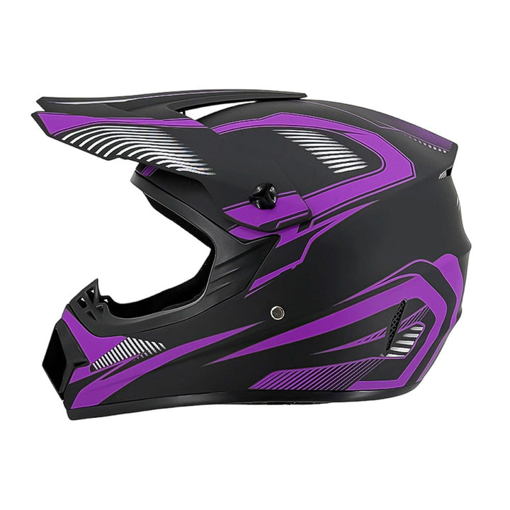 full-face motocross helmet with extended visor and reinforced chin guard Stornfield