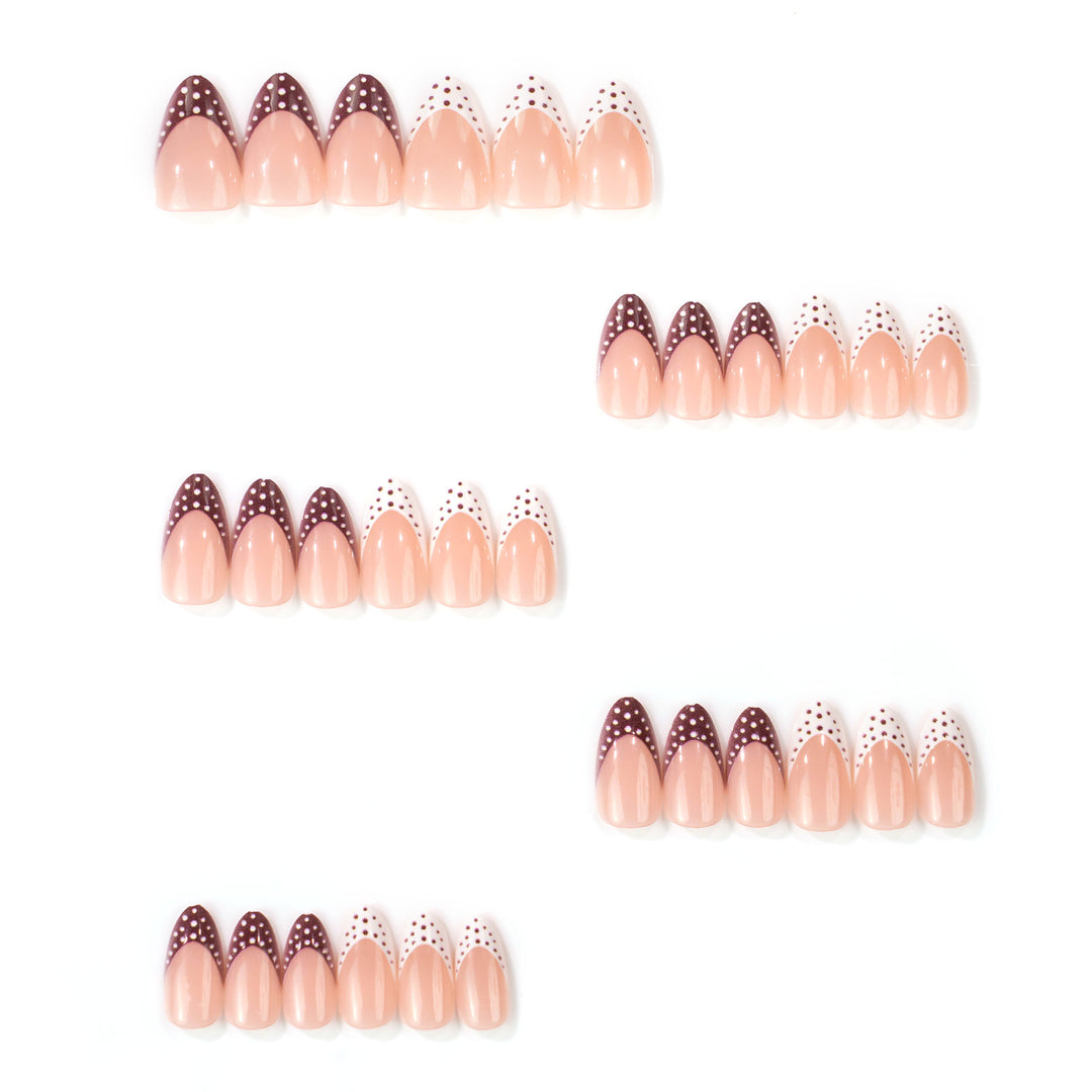 Artistic Pointed Press-On Nail Design Stornfield