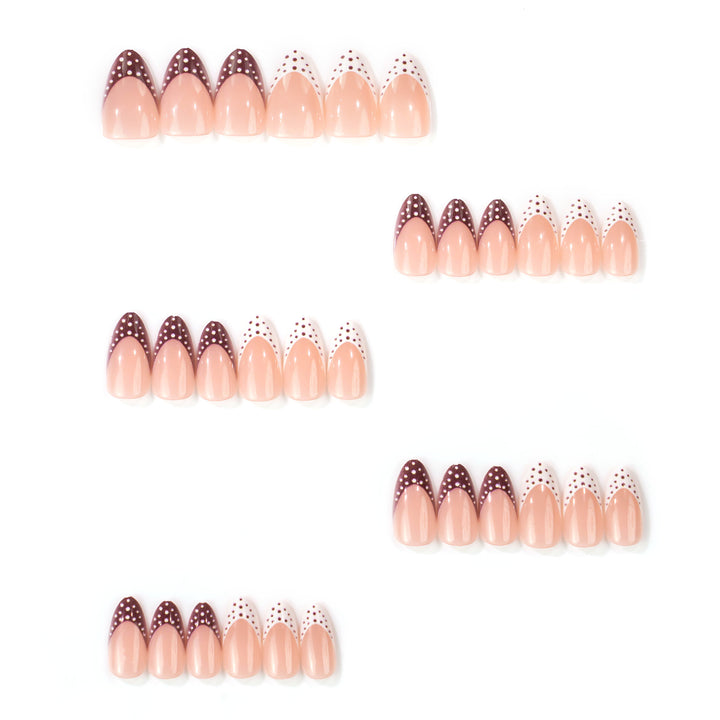 Artistic Pointed Press-On Nail Design Stornfield