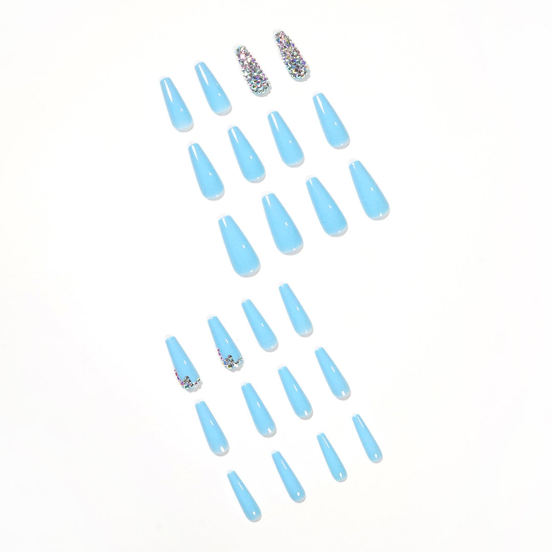 Artful Stiletto Nails with Radiant Rhinestone Accent Stornfield