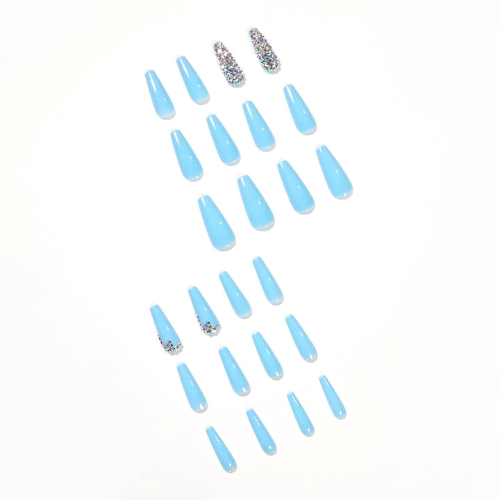 Artful Stiletto Nails with Radiant Rhinestone Accent Stornfield