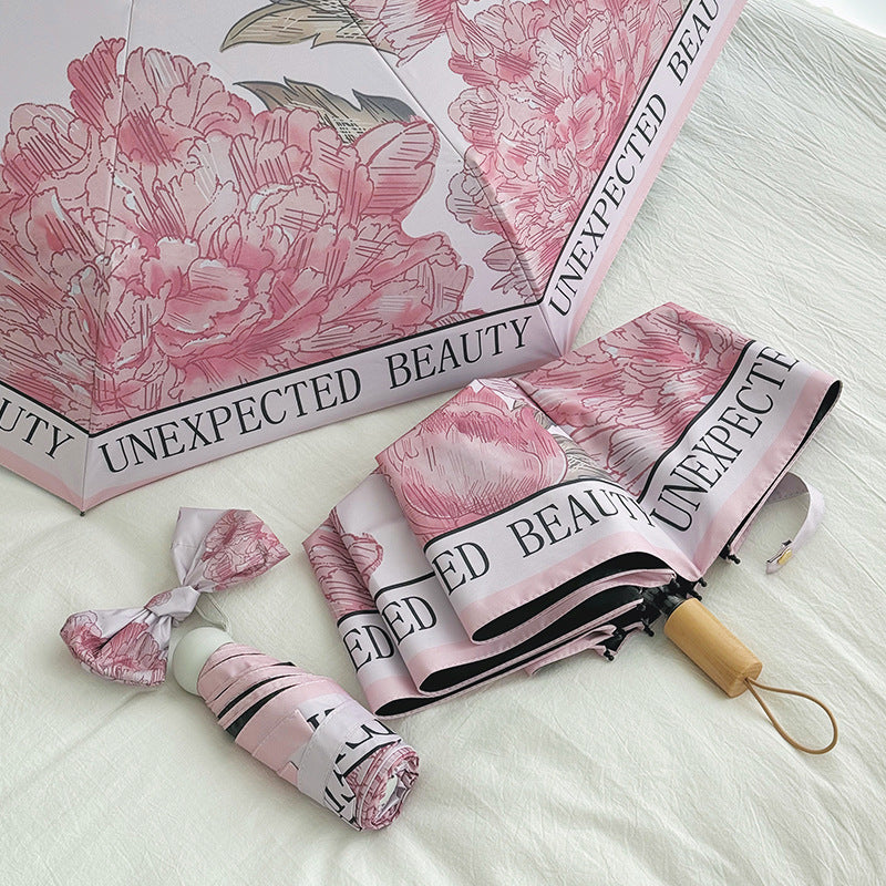 Women's compact umbrella with floral design Stornfield