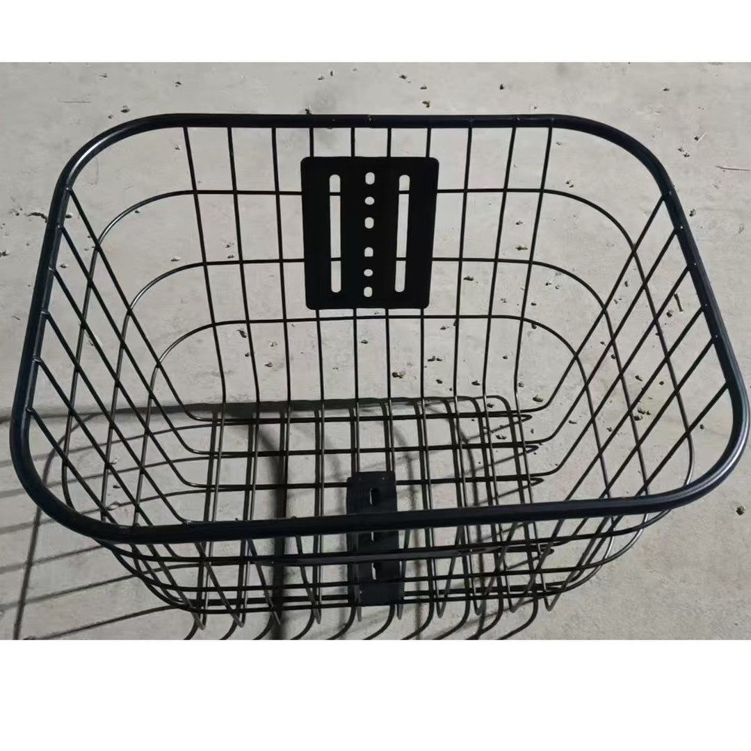 removable steel front bicycle cargo basket with universal mounting bracket Stornfield