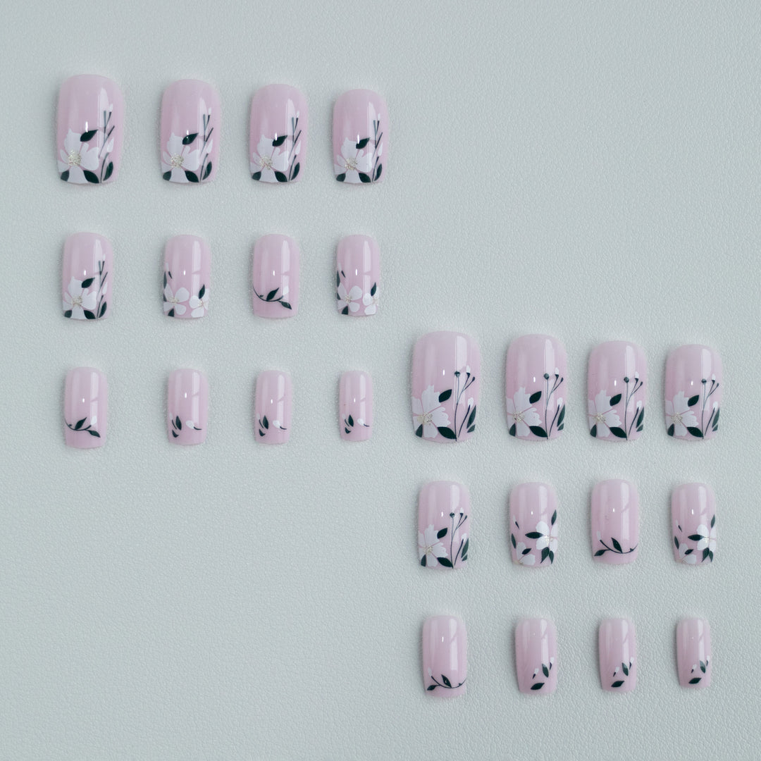 Floral Accent Nail Art