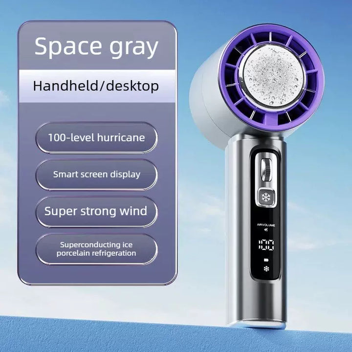 Unisex One Size Portable Personalized Thermoelectric Mini Air Cooler Fan with Smart Display and Adjustable Wind Stornfield