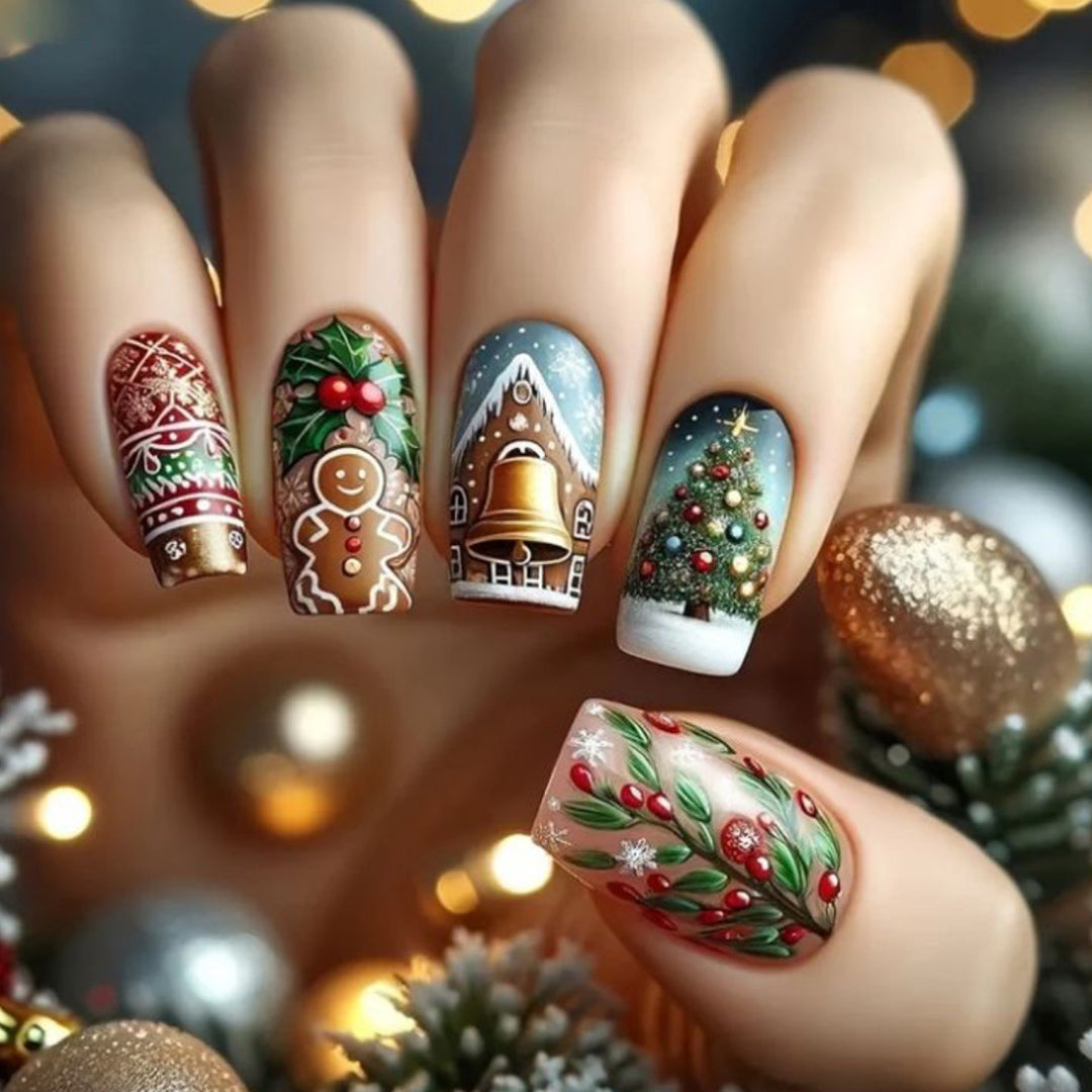 Holiday-Themed 3D Nail Art Extensions Stornfield