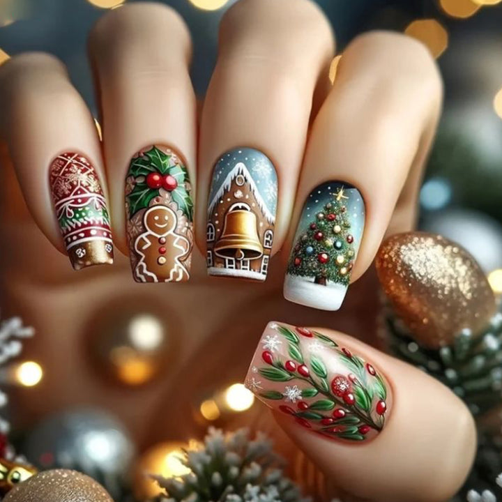 Holiday-Themed 3D Nail Art Extensions Stornfield