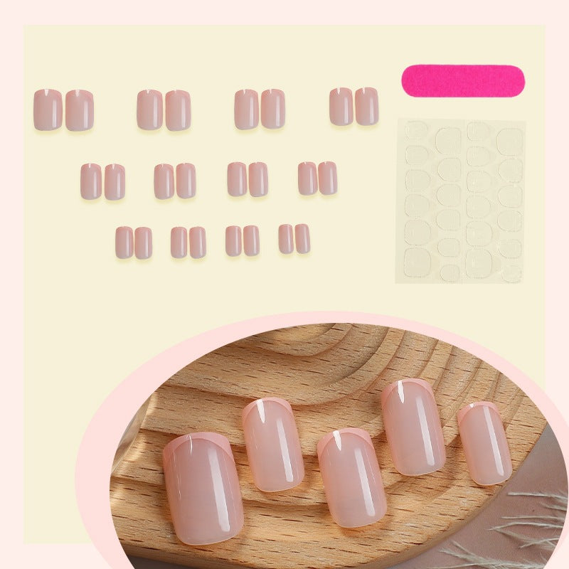 Artificial artificial nails with elegant gradient color and glitter accents Stornfield