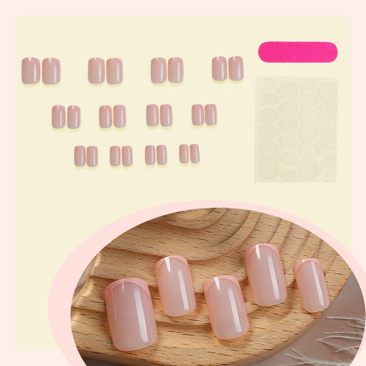 Artificial artificial nails with elegant gradient color and glitter accents Stornfield