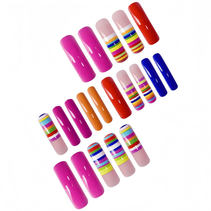 Creative Multi-Color Nail Art Extensions Stornfield