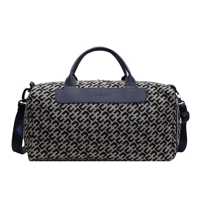 Elegant Patterned Travel Duffle Stornfield