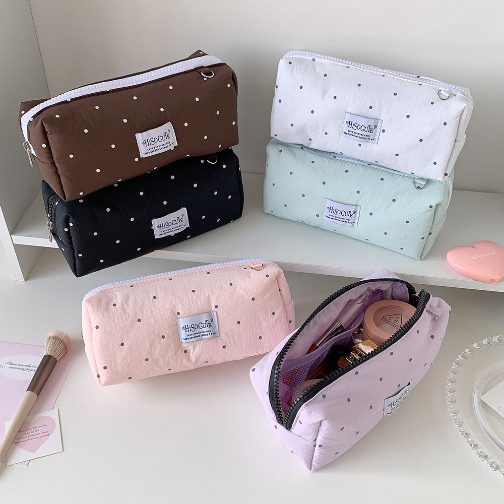 Polka Dot Print Pencil Case