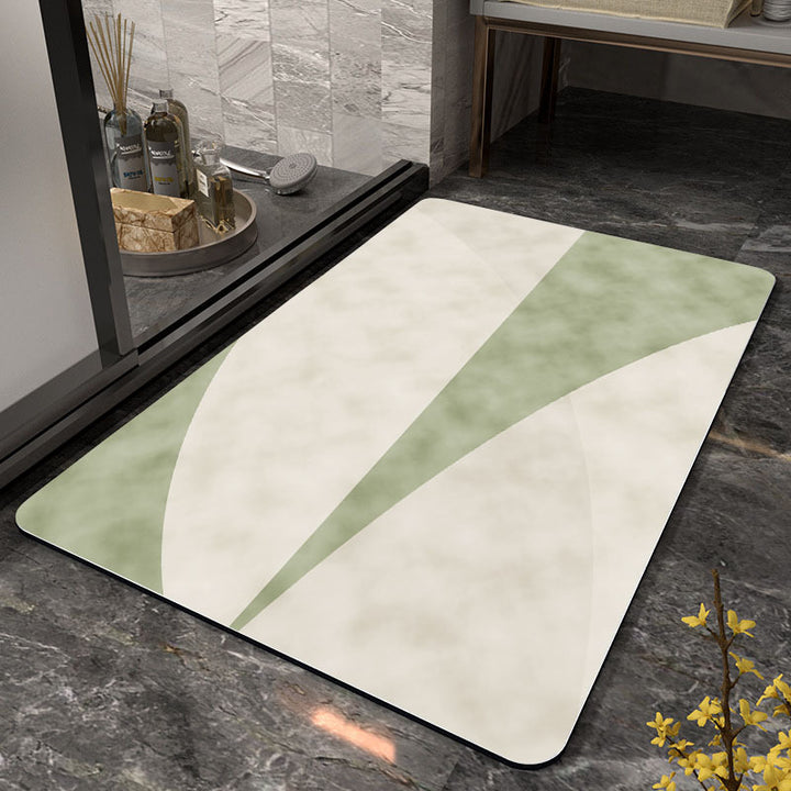 Abstract Modern Bath Mat Stornfield
