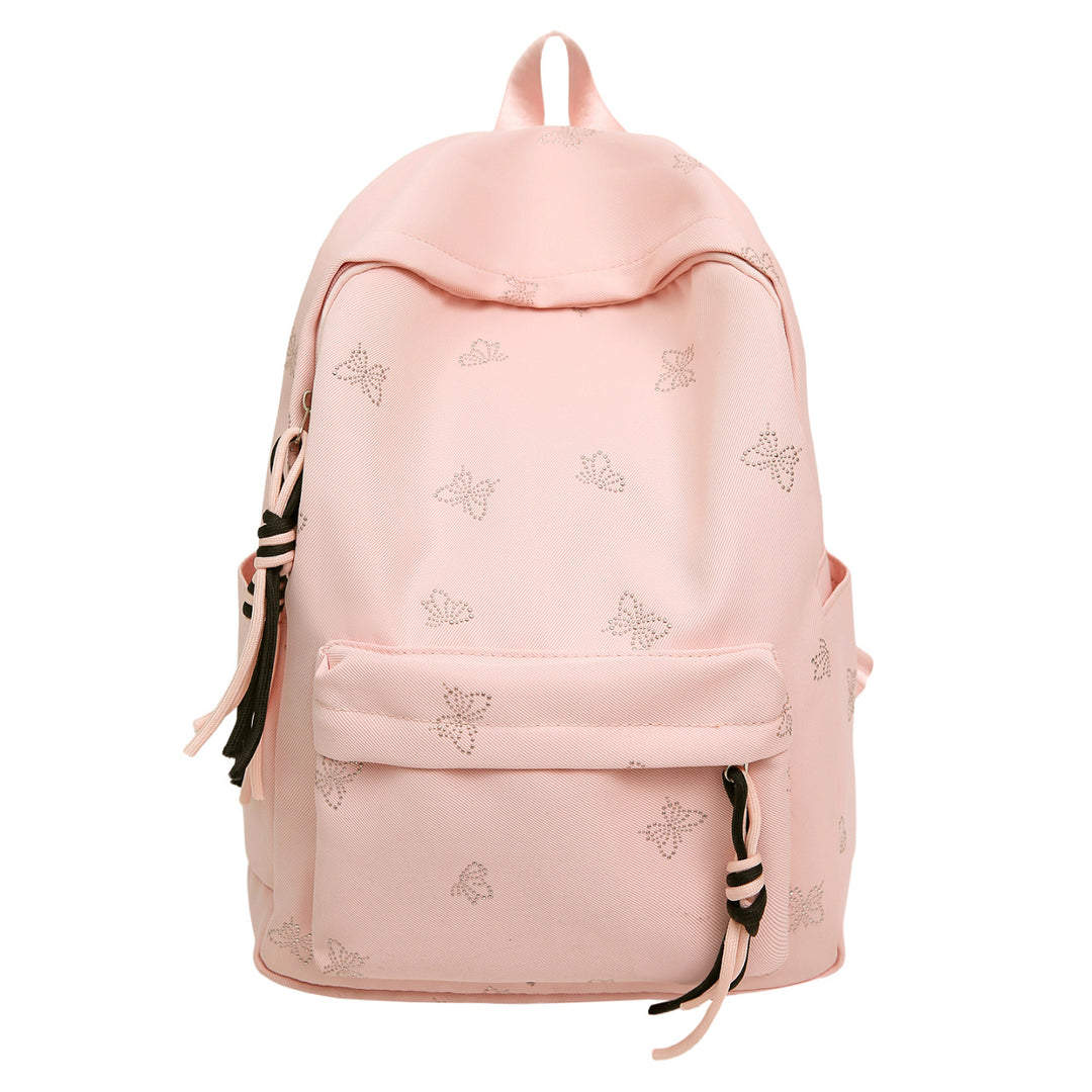 Butterfly Emblem Decorated Backpack Stornfield