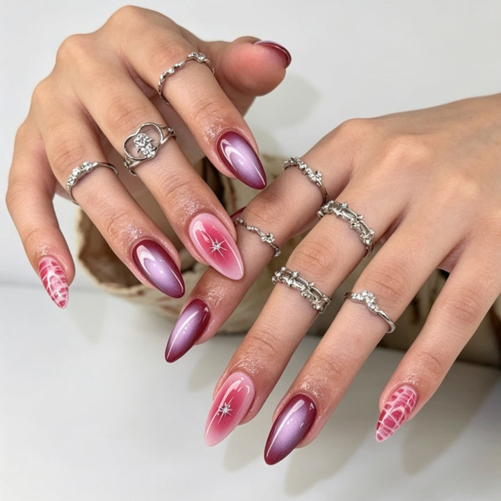 Elegant Stiletto Nail Art Extensions