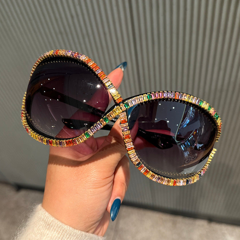 Ladies Trendy Sunglasses with Sparkling Crystal Decor Stornfield